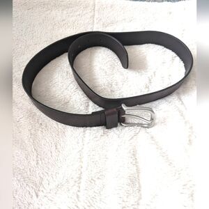 GAP Men's Brown Genuine Leather Silver Buckle Belt NEW Size 38
